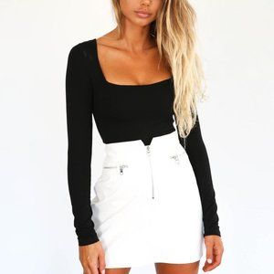 Tiger Mist square neck long sleeve